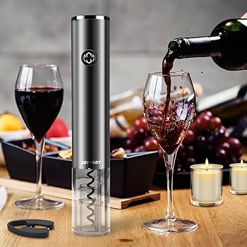 Destapador Eléctrico 4 en 1 para Vino – Set Completo con Cortador, Servidor y Tapón, Ideal para Regalar